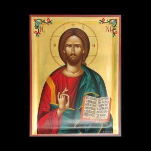 Jesus Christ Blessing Hagiography Icon