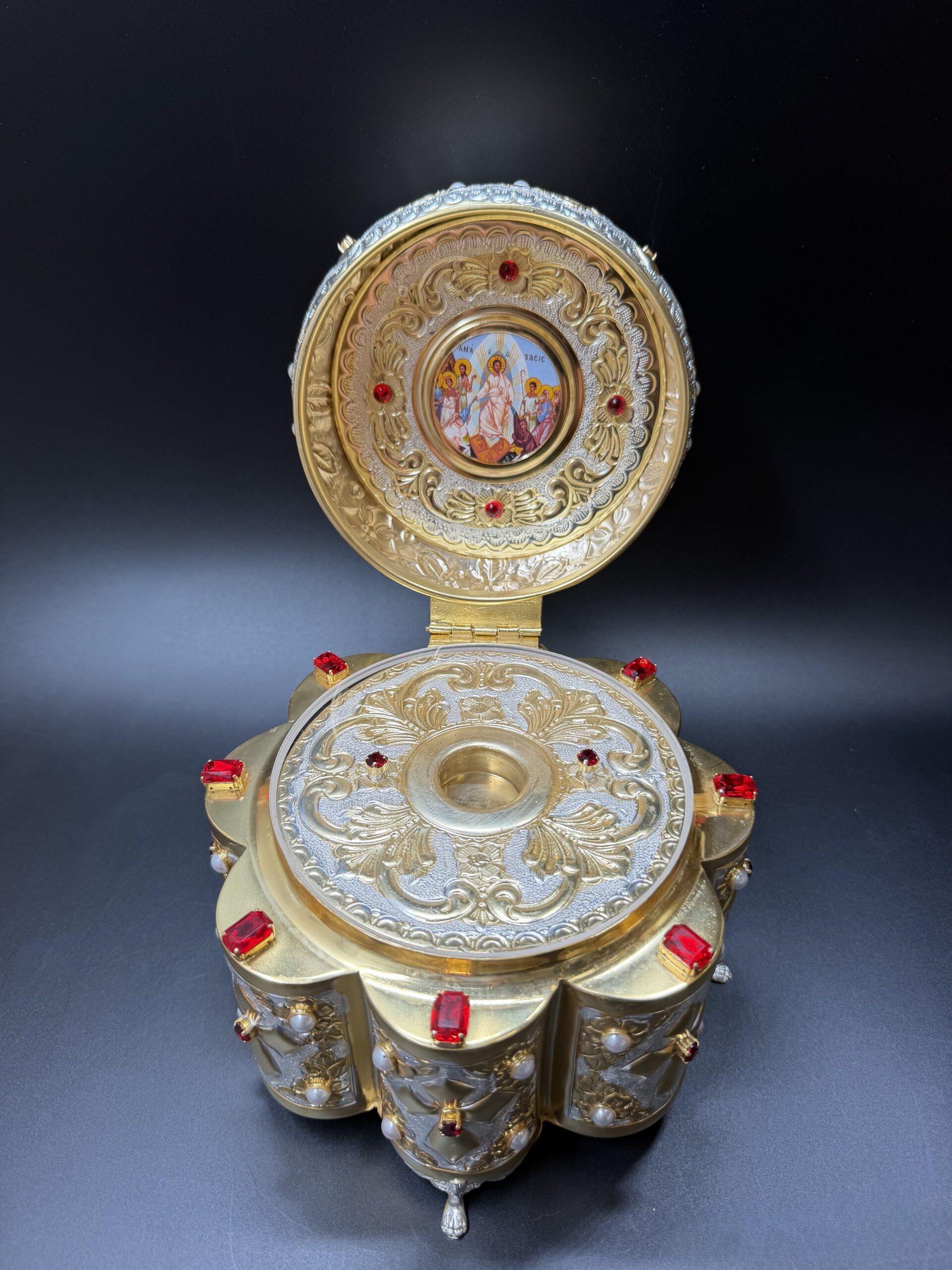 Reliquary, Handmade Reliquary, Relic box, Catholic Reliquary, Orthodox Reliquary, Saint Relics, Church gift 4 - Image 4