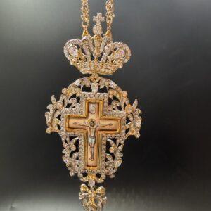 Pectoral Cross, Byzantine Cross, Orthothox and Catholic Cross, Priest Cross, Bishop Cross, Archbishop Gift, Orthothox gift 0000141
