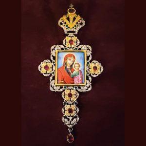 Pectoral Cross Hand painted enamel
