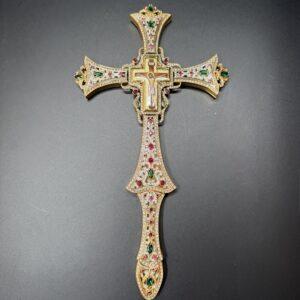 Handmade Priest Blessing Cross-000312