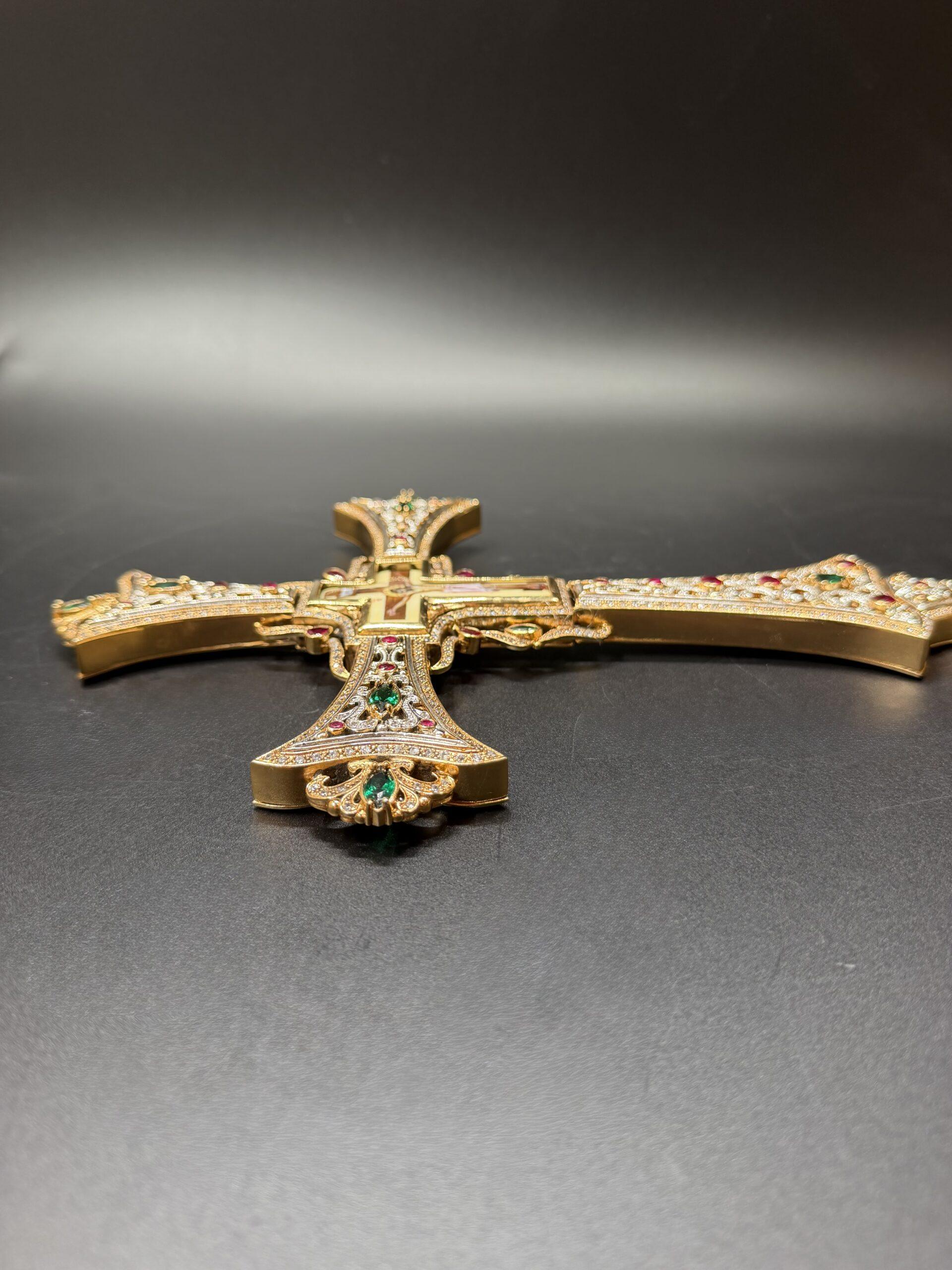 Handmade Priest Blessing Cross-000312 - Image 7