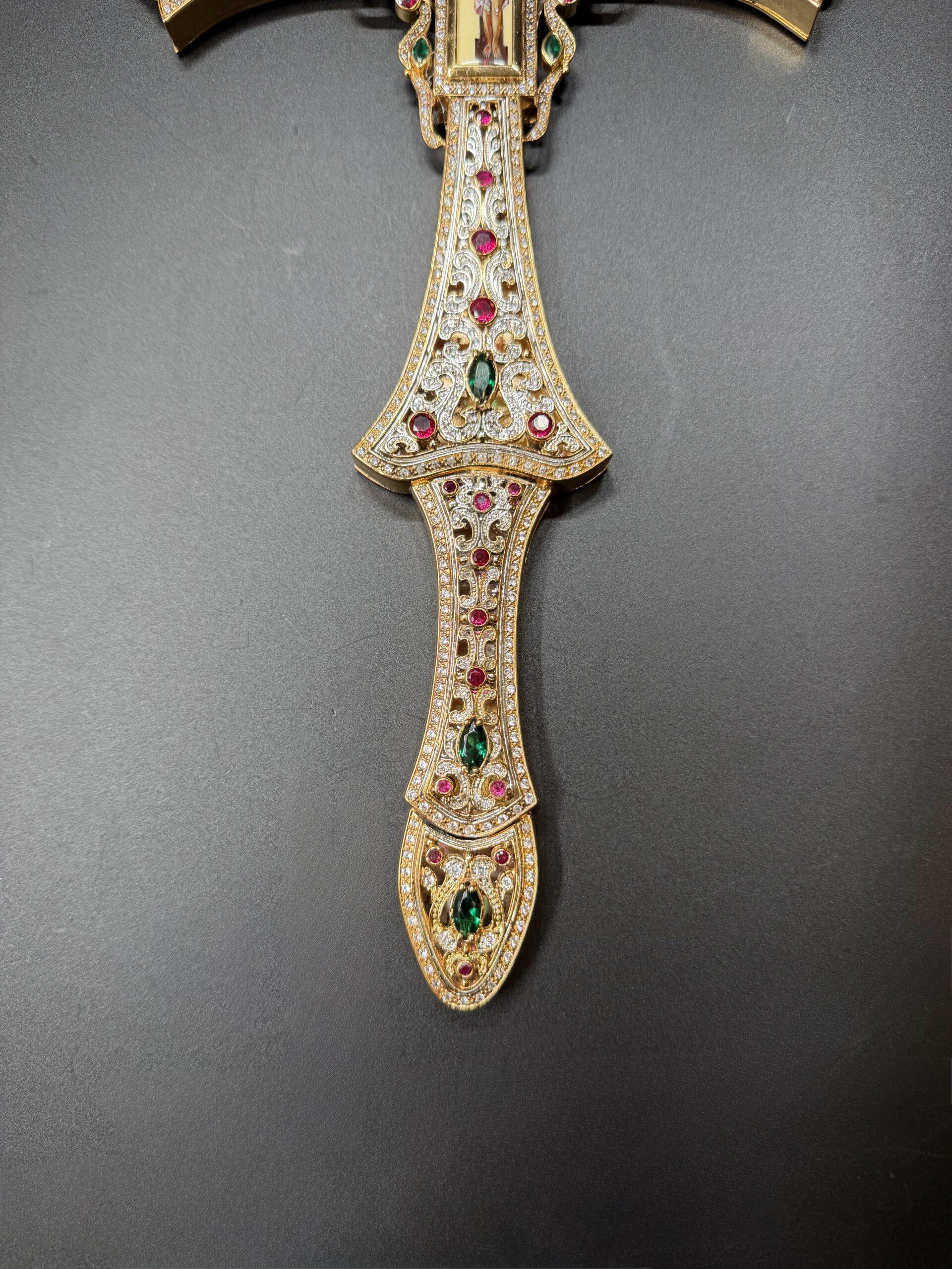 Handmade Priest Blessing Cross-000312 - Image 3