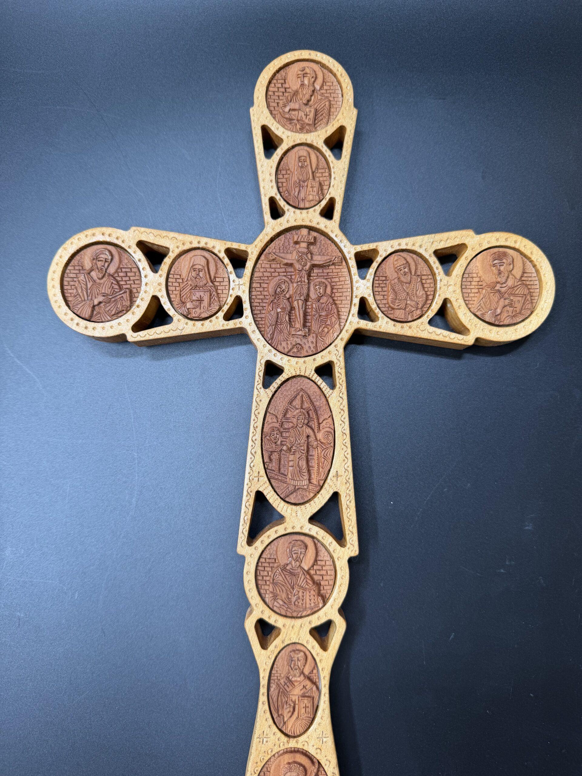 Handmade Priest Blessing Cross-000312 - Image 2