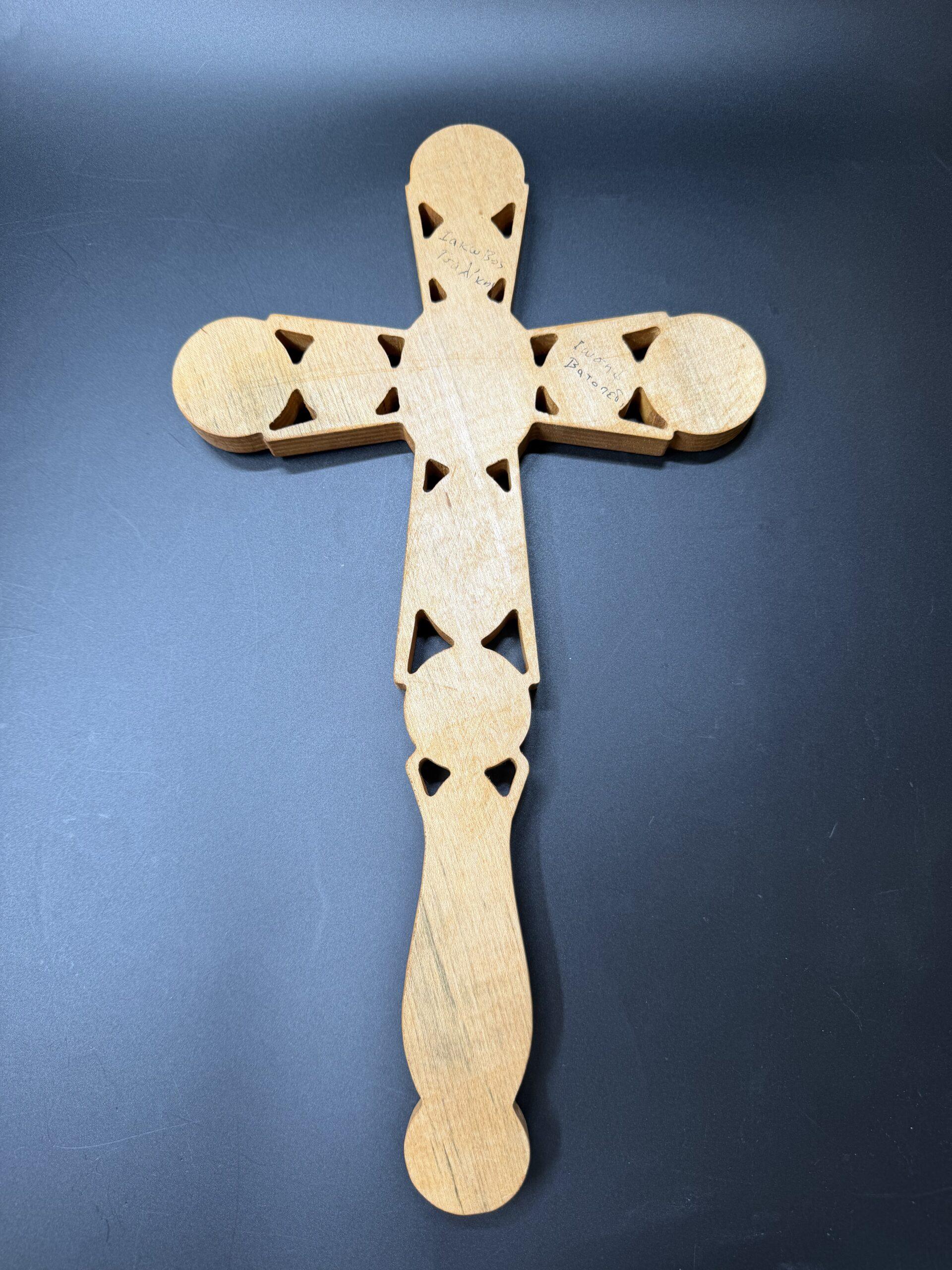 Handmade Priest Blessing Cross-000312 - Image 3