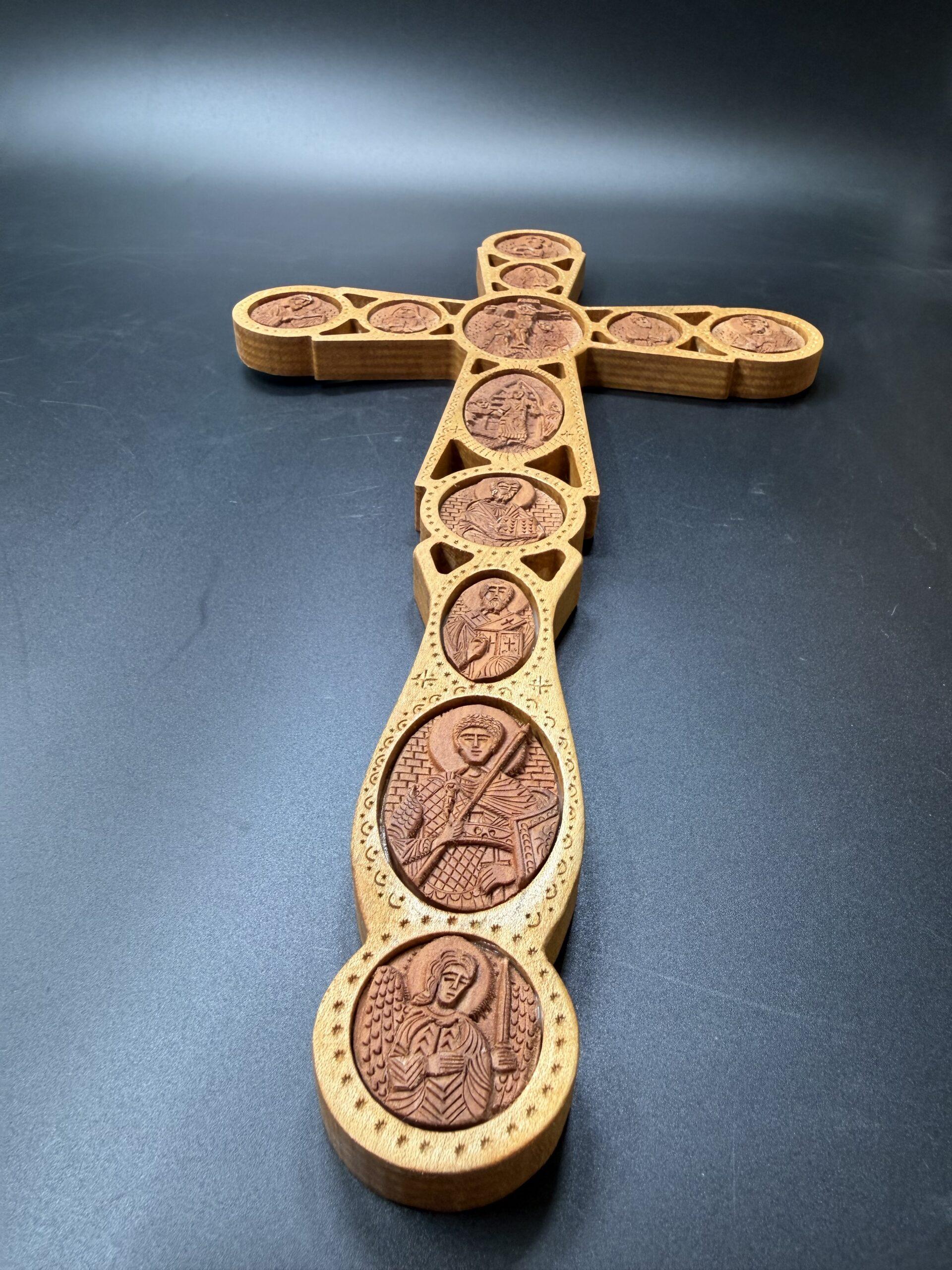 Handmade Priest Blessing Cross-000312 - Image 4